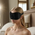 thumbnail image 6 of Unique Bargains 1 Pc Elastic Band 3D Sleep Mask Breathable 3D Eye Shade Cover for Meditation Black, 6 of 6