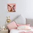 thumbnail image 5 of WFSposter Cute Piglet with Harp Canvas Wall Art, Pink Background, 12 x 12, 5 of 6