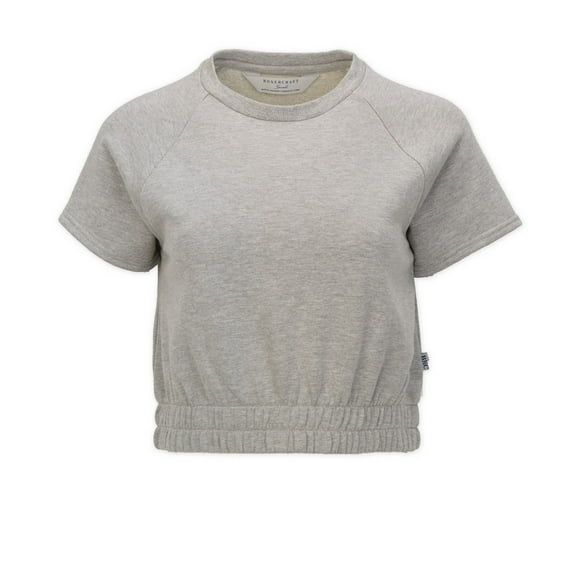 Boxercraft BW2103 Women's French Terry Crew-Oxford Heather-2XL