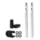 thumbnail image 1 of Juego de válvulas extensoras de válvulas Prestas de 60 mm/80 mm que proporciona una varilla de extensión de válvula con 2pcs plata 60mm, 1 of 9