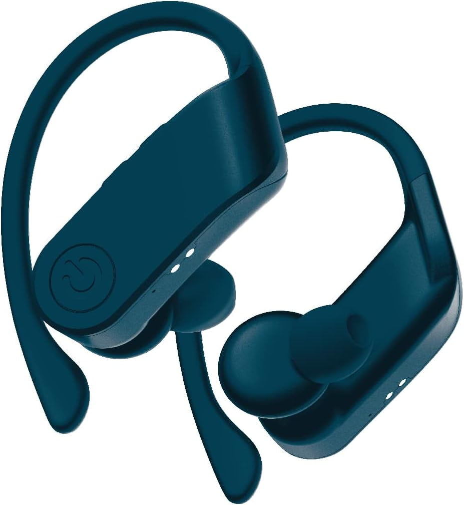 COBY True Sport Wireless Earbuds with Playback Controls, Bluetooth Earbuds for Phones & iPads, Blue