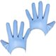 thumbnail image 1 of Women Winter Glvoes Faux Leather Sheepskin Long Light Blue Large Sleeves Evening Dress Gloves, 1 of 4