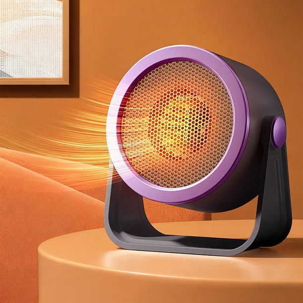Calentador portátil de escritorio | Mini calefactor personal de calentamiento rápido con modo de ahorro de energía | Calentador de pies compacto para oficina, dormitorio y hogar