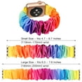 thumbnail image 3 of Bmbmpt Correa Elástica Para Reloj Compatible Con Apple Watch Band De 38 Mm, 40 Mm, 42 Mm, 44 Mm, Pulsera De Tela Con Estampado De Patrón Suave Para Iwatch Se Series 6 5 4 3 2 1, 3 of 5