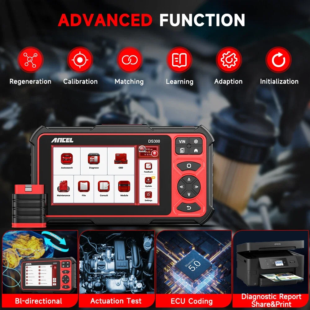 [Second Hand] ANCEL Full System OBD2 Scanner Bidirectional Diagnostic Tool w/ Gift:BM410