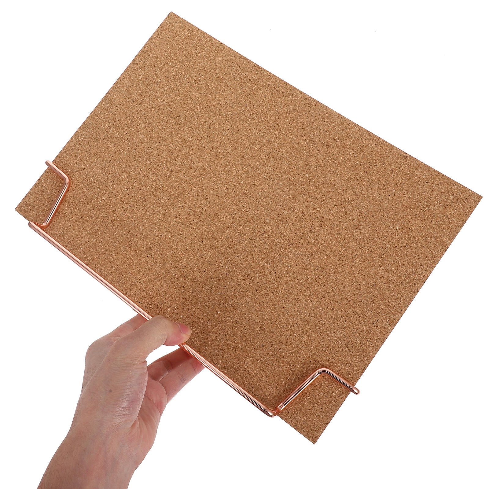 Masteelf Mini Cork Board Set for Desk Tabletop - Office Bulletin Board for Photos, Notes, and Decorative Wood Display