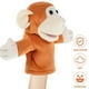 thumbnail image 2 of Marioneta de mano de mono de dibujos animados Marioneta de mano de animal de peluche flexible Marioneta de narración interactiva, 2 of 6