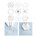 thumbnail image 2 of Giaone Vintage Irregular Flower Pendant Necklace Handmade Hollow Flower Beads DIY, 2 of 10