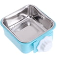 thumbnail image 1 of Cuenco para perros con jaula, cuenco de agua para comida colgante extraíble de acero inoxidable, cuencos para jaula para mascotas con soporte para pernos, 1 of 5