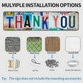 thumbnail image 2 of Vintage Thank You Tin Metal Signs License Plate Street Sign for Decoration Wedding Party Home Wall Decor Thank You Gift Thankful Sign 16 x 4 Inches, 2 of 5