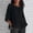03-Black, variant on Women's Round Neck Batwing Sleeve Blouse, Solid Color Loose Casual Cotton Linen Top, Half Sleeve Casual Shirt for Daily Office Summer Wear 12-Pink S