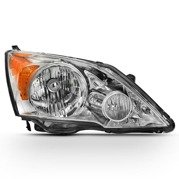 AKKON - For 2007-11 Honda CR-V Passenger Side Only Headlight Assembly Chrome Housing Clear Lens