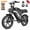 V30 Max-Black, variant on MOVCAN V30 Max Electric Bike for Adults,1500W Motor, 20" Fat Tire Ebike, 32MPH Top Speed, 120 Long Miles, 48V 31.2Ah Dual Battery Motorcycle Ebike for off-road UL2849