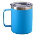 thumbnail image 1 of Vaso con aislamiento al vacío y tapa de acero inoxidable, taza de café con asa, 1 of 5