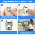 thumbnail image 4 of TMWEFUSC 60Pcs Claw Drywall Picture Hanger, Wall Picture Hanging Hooks Heavy Duty Picture Frame Hooks Kit Stainless Steel Mirror Hanger Hold Up to 40 lb for Photo Poster Decor, 4 of 7