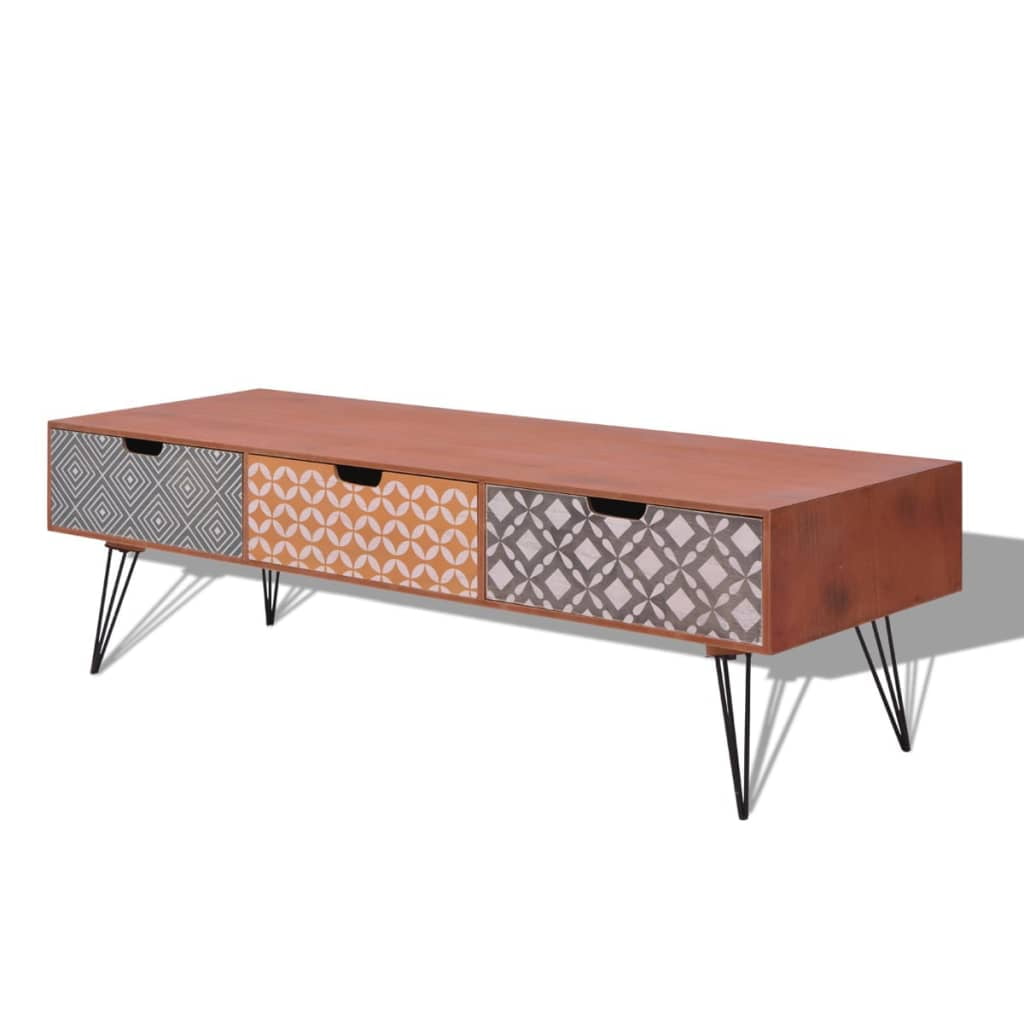 Best TV Stand for TVs up to 60", Media Console with 3 Drawers Display Shelves