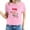 Pink, variant on Fesfesfes Gym Shirts Women's Valentine's Day Love Printed Short Sleeved T-shirt Top Short Sleeved Round Neck Top/Shirt Women Essentials 2XL(US:12)