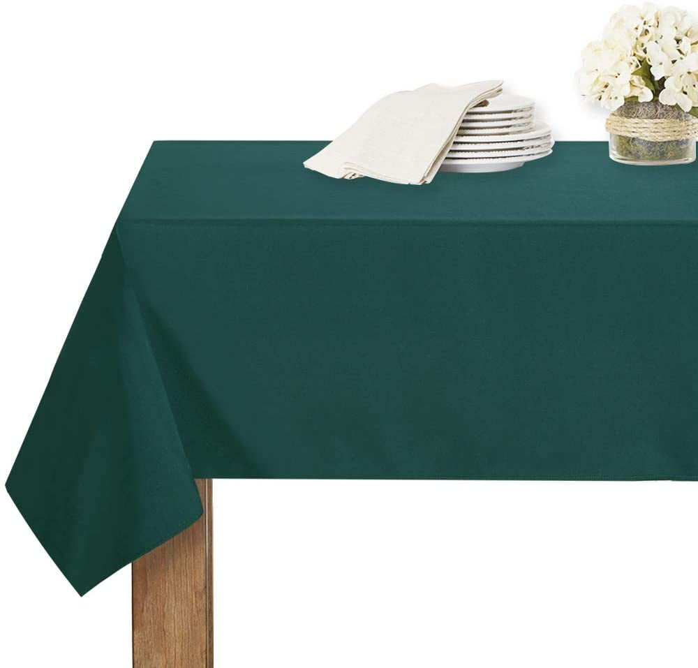 HUNTER GREEN 60x102" RECTANGLE POLYESTER TABLECLOTH Kitchen Catering Linen HUNTER GREEN 60x102" RECTANGLE POLYESTER TABLECLOTH Kitchen Catering Linen