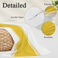 thumbnail image 6 of Yellow Geometric Throw Pillow Cover, Pillowcase Protectors with Zipper, Breathable Decorative Lumbar Pillow Case Cover, Modern Striped Abstract Art Aesthetics Pillow Shams for Couch Sofa 16x24Inch, 6 of 8