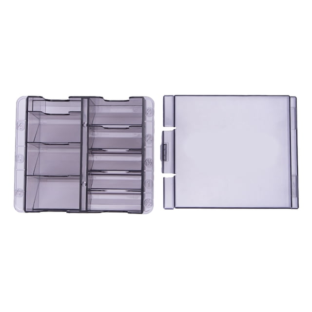 Caja de almacenamiento de Podadoras de Cabello Yinane Estuche de almacenamiento de peine guía de 8 rejillas