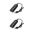 thumbnail image 1 of Methold Hot 4 puertos USB 2.0 HUB Adaptador de expansión de enchufe con cable Concentrador de carga Computadora portátil Accesorio Type1 NO1, 1 of 6