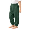 thumbnail image 2 of Hurxie Toddler Baby Girls Elastic Waist Pants Soft Harem Bloomers Summer Long Pants Green,2 Years, 2 of 7