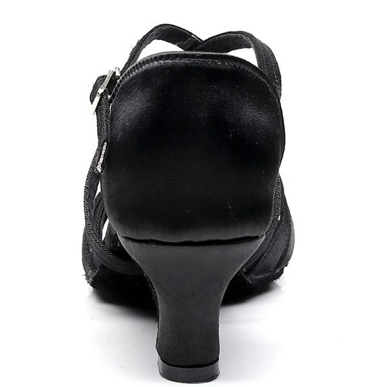 JACLYN Black Buckle Loafers | Women's Flat Black Loafers