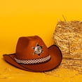 thumbnail image 3 of Gorro de Sheriff Infantil, Marrón Talla Única JM MX-0136957FYD, 3 of 3