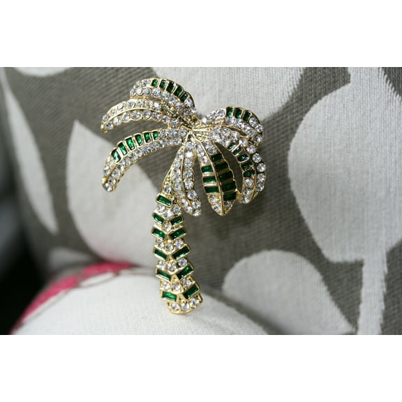 Just Love Jewels Gold Tone Metal Palm Tree Brooch
