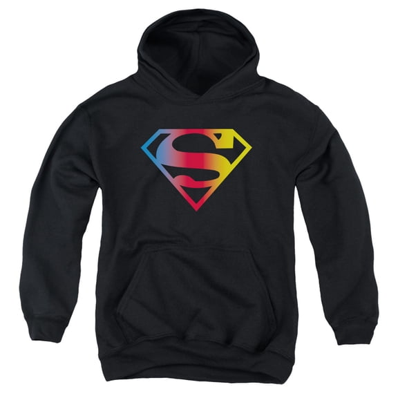 Superman - Gradient Superman Logo - Youth Hooded Sweatshirt - Small