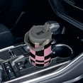 thumbnail image 5 of Large Capacity Car Cup 30 Oz Pink Chessboard Checkered Stainless Steel Flip Straw Travel Tumbler Coffee Mug Hand Drawn Insulated Water Bottle Tumbler with Lid And Straw LeakProof, 5 of 6