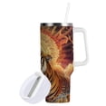 thumbnail image 2 of DIXRUYEE Steel Water Bottles Tumbler Creative Radiant Roar Pattern 40oz/30oz, 2 of 9