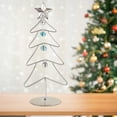 thumbnail image 2 of Qocolhg Christmas Decorations Outdoor Indoor, Tabletop Metal Christmas Tree Wrought Iron Ornament Display Stand Christmas Ornament 11 Inch Desktop Decorations Mini Xmas Tree, On Sale Clearance!, 2 of 6