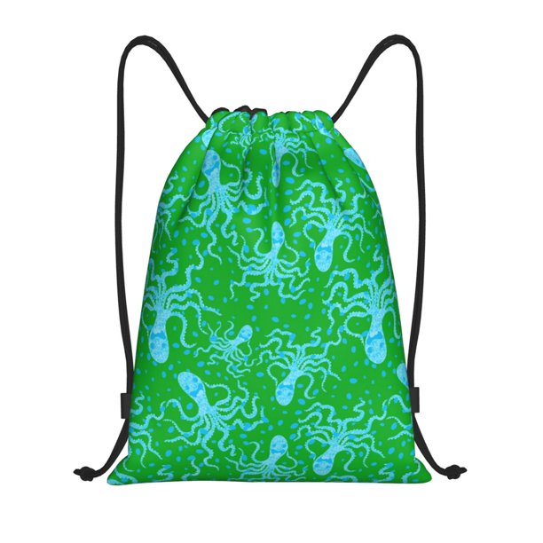 Fotbe Octopus1 Bolsa Mochila con Cordón Estampada, Bolsa de Gimnasio Deportiva, Bolsa Cinch, Bolsa con Cordón para Hombres y Mujeres-Medium