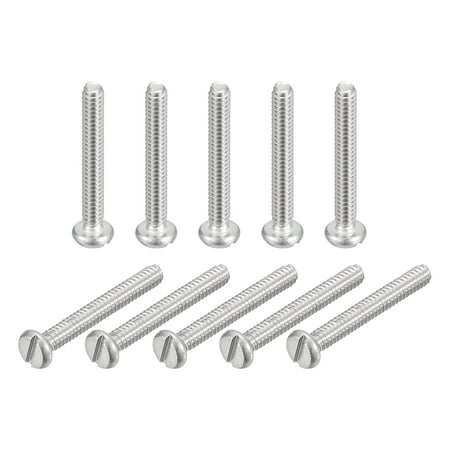 

304 Stainless Steel Machine Screws 50 Pack M1.6x12mm Slotted Drive Pan Head Screw Bolts