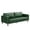 green, variant on Ataucjin 83inch Sofa Couch, Modern Sofa with Deep Seats and 2 Removable Back Cushions, 3-Seater Wide Faux Leather Sofa Couch with Spring Cushion,for Living Room, Bedroom, Apartment, Office