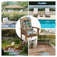 thumbnail image 6 of GKXLH Outdoor Adirondack Chair Cushions, Water Resistant Patio Rocking Chair Cushion, Non-Slip High Back Patio Pads with Ties (43" x 19" x 3", Flowers, 1 Pack), 6 of 12