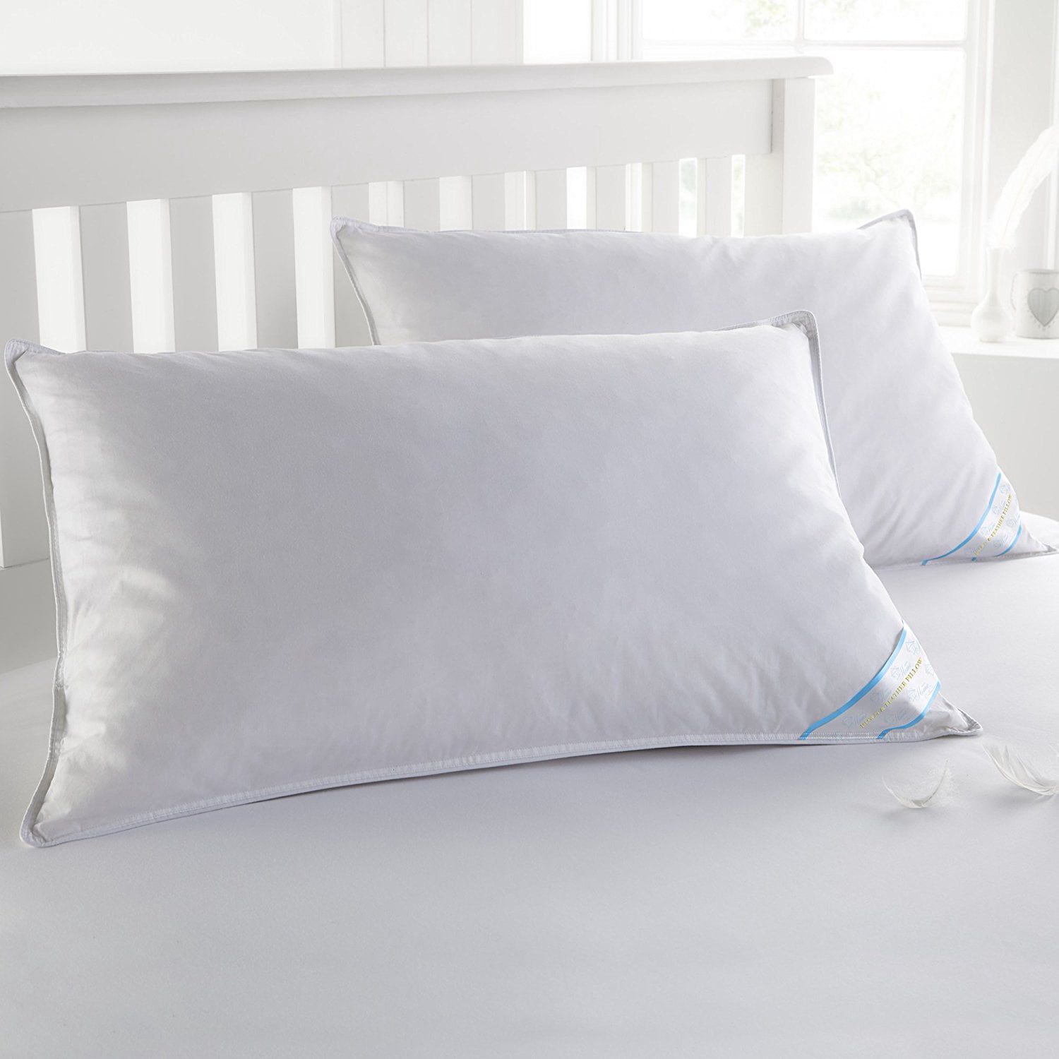 BeautySleep 2 Pack Feather Cotton Pillow Set