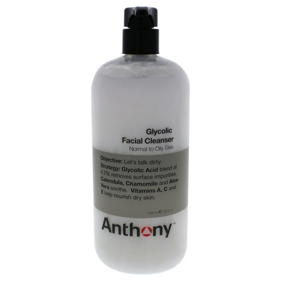 Glycolic Facial Cleanser by Anthony for Men - 32 oz Cleanser