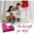 thumbnail image 2 of Christmas Anniversary Romantic Gifts for Wife Women 2024, Wife Ideas, Gifts for Wife Christmas Unique from Husband, Wife Gifts from Husband, The Perfect to My Wife Blanket 60" x 50", 2 of 5