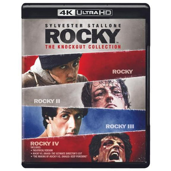 Rocky 4-Film I-IV Collection (Rocky/Rocky II/Rocky III/ Rocky IV) (4K Ultra HD)