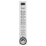 2-20LPM Flowmeter Gas Flowmeter, Acrylic Unidirectional Gas Meter 2-20LPM with Control Valve, Transparent Pressure , Simple to Use, 8mm Barbs, Industry Use, Oxygen Flowmeter, for Detecting