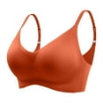 thumbnail image 5 of Wovix Womens Seamless Jelly Bras No Underwire Comfort Push Up Wireless Bralette Full Coverage Sports Bra Orange S, 5 of 5