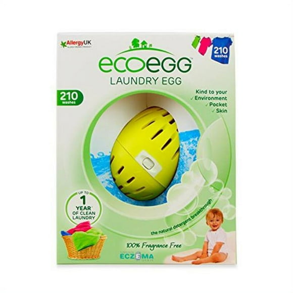 Eco Egg 237455 Fragrance Free 210 Washes Laundry Egg