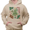 thumbnail image 2 of Boho Holiday Collage Hoodie Sweatshirt Unisex 3X-Large Sand, 2 of 5
