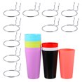 thumbnail image 3 of 10 juegos de portavasos de almacenamiento con tablero perforado y organizadores de vasos (color aleatorio), 3 of 6