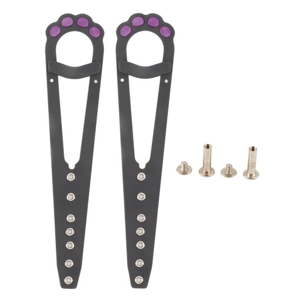 Loquet D'arrêt De Porte pour Chat, 2 Pièces, Arrêt De Porte Réglable pour Chat, Butoir De Porte pour Garder Les Chiens à L'extérieur(Noir)