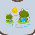 thumbnail image 4 of Inktastic Fishing Frogs Cute Fisherman Boys Baby Bib, 4 of 4