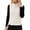 White, variant on Rrxhxhs Fleece Vest for Women Solid Color Stand Collar Zip Up Double-Sided Warm Casual Sleeveless Fuzzy Jacket,Brown,L