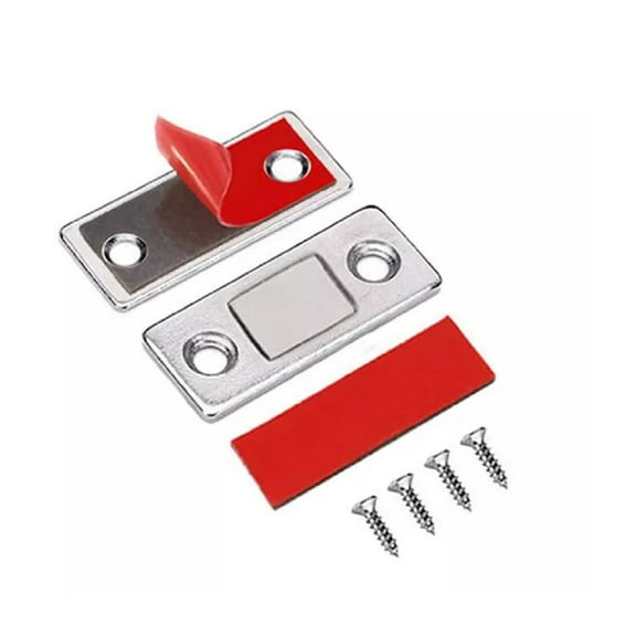 8-Pack Ultra-Thin Magnetic Door Closers – Secure Cabinet Catch Latches for Cupboard Closure TIKA